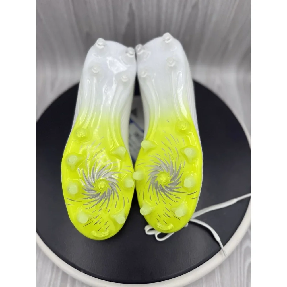 Adidas F50 Sparkfusion Club FG/AG Womens 8.5 White Yellow Soccer Cleats JP8350